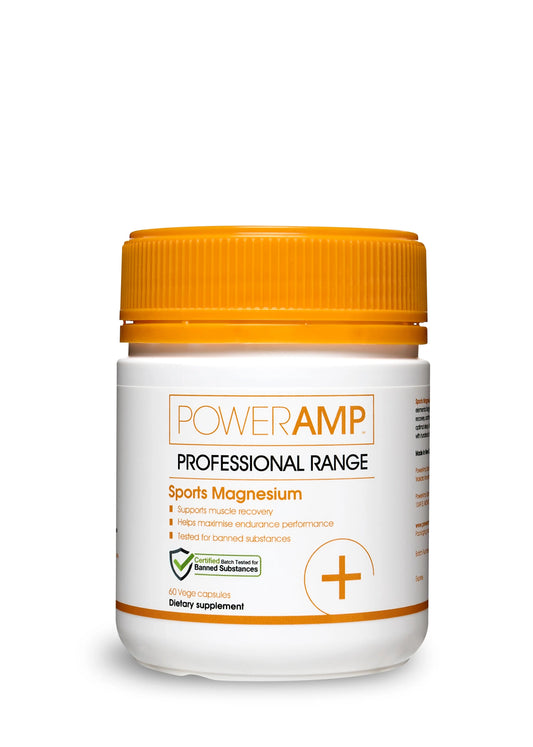 Sports Magnesium 60 Capsules - PowerAmp Sports Nutrition