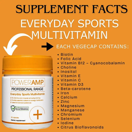 Everyday Sports Multivitamin 60 capsules - PowerAmp Sports