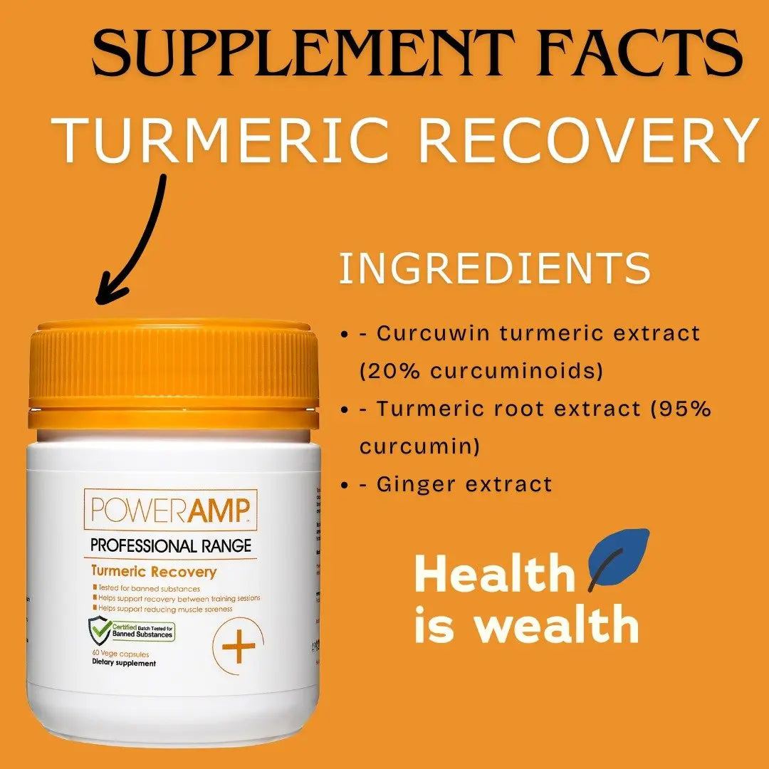 Turmeric Recovery 60 Capsules - PowerAmp Sports