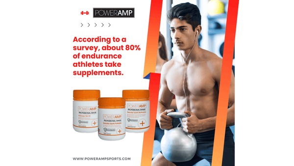 According to a survey, about 80% of endurance athletes take supplements. - PowerAmp Sports