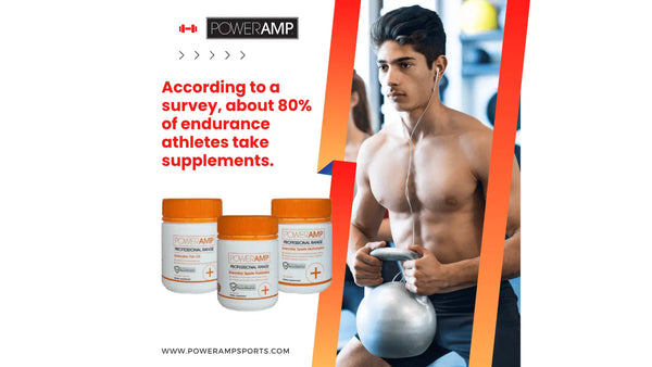 According to a survey, about 80% of endurance athletes take supplements. - PowerAmp Sports Nutrition