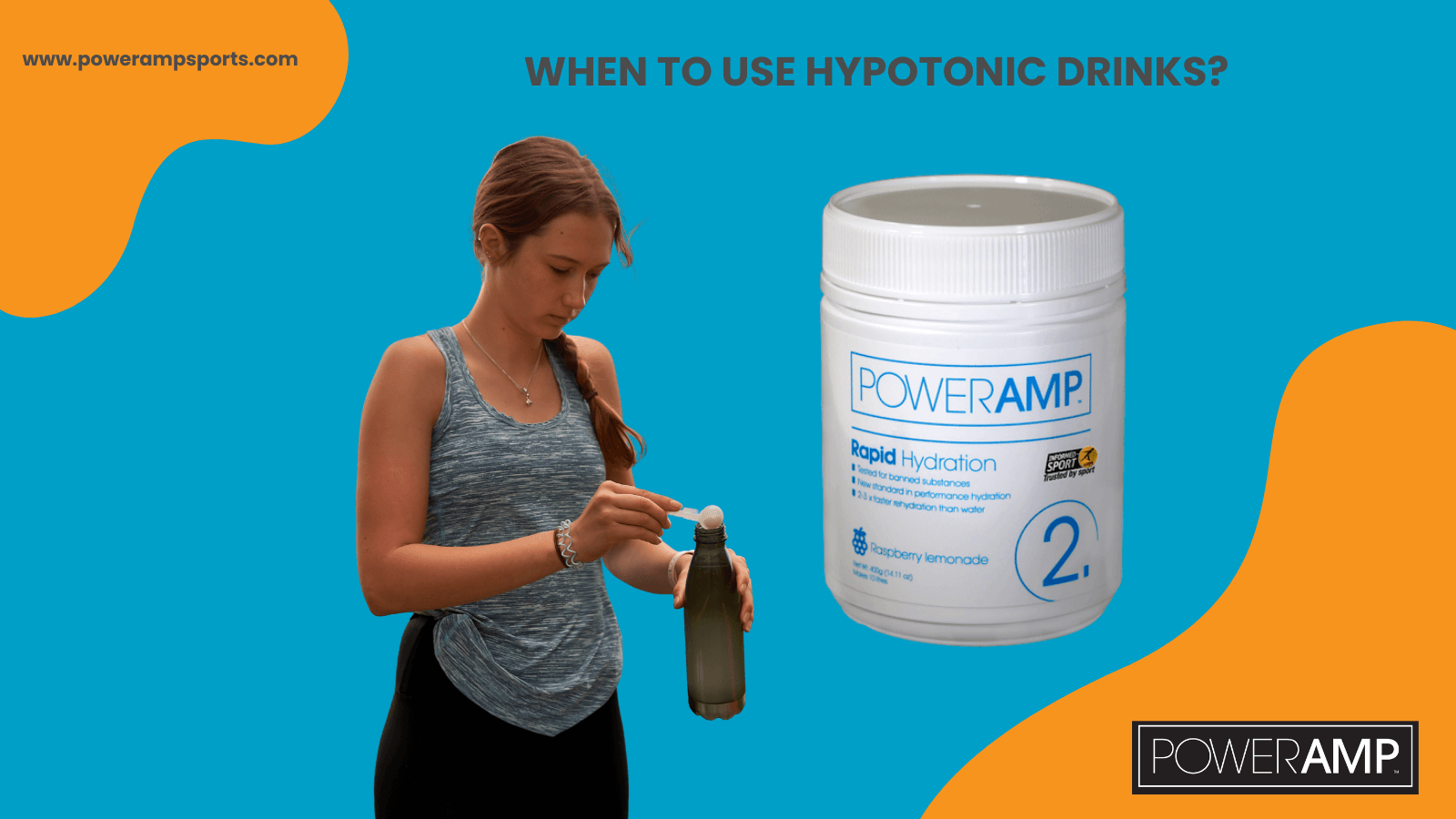When to use hypotonic drinks?