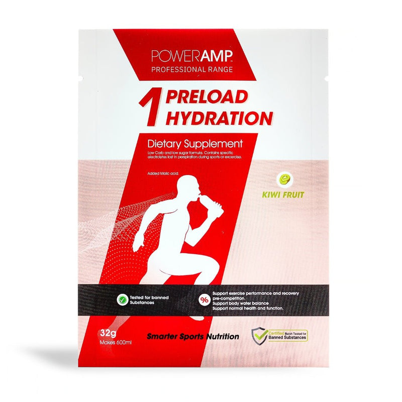 Pre - Load Hydration Electrolyte Sachets - PowerAmp Sports Nutrition